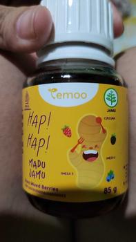 Product Review of Temoo Hap Hap Madu Jamu 85 gr - Nutrisi Madu Anak Sehat Vitamin Anak Kids - Temulawak Ikan Sidat Unagi Omega 3 & 6 - T11 from L**i 2