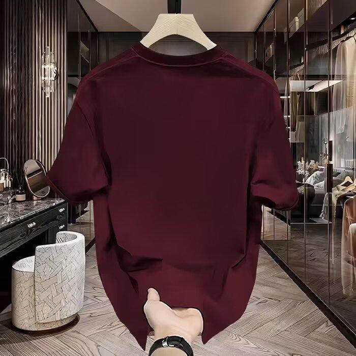 Product Introduction of Short sleeved new summer loose fashion brand T-shirt versatile casual printed pure cotton round neck short sleeved top 8