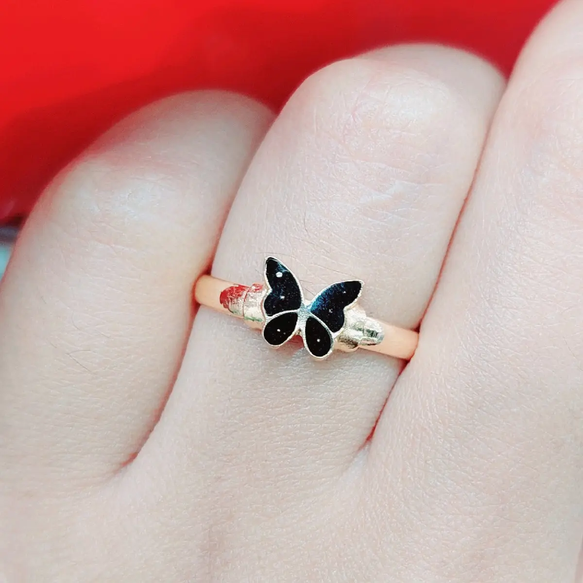 cincin kupu kupu murce murah meriah cantik lucu manis