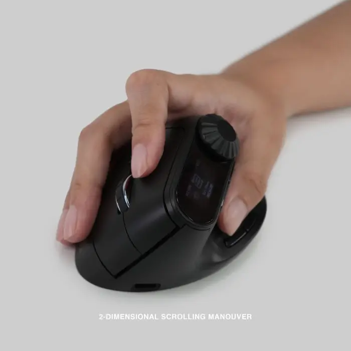 Rexus Clif Pro QV280 / QV-280 Mouse Office Ergonomic Vertical Wireless Bluetooth Mice 2