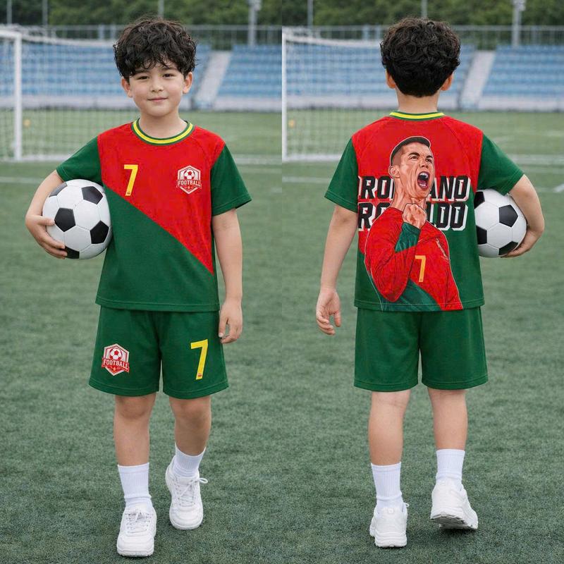12-45kg Bộ quần áo bé trai chất vải mát bền không dính hình họa tiết in 3d thể…