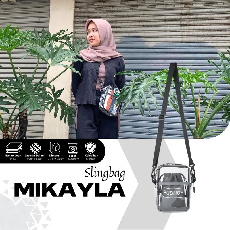 Tas Selempang Pria Wanita Stylish Pushop Mikayla 0