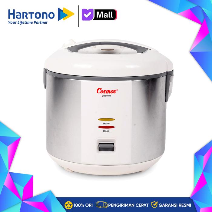 Gambar Cosmos Penanak Nasi Rice Cooker 2L CRJ-9303 CRJ9303 dari MyHartono Kota Administrasi Jakarta Selatan Tokopedia