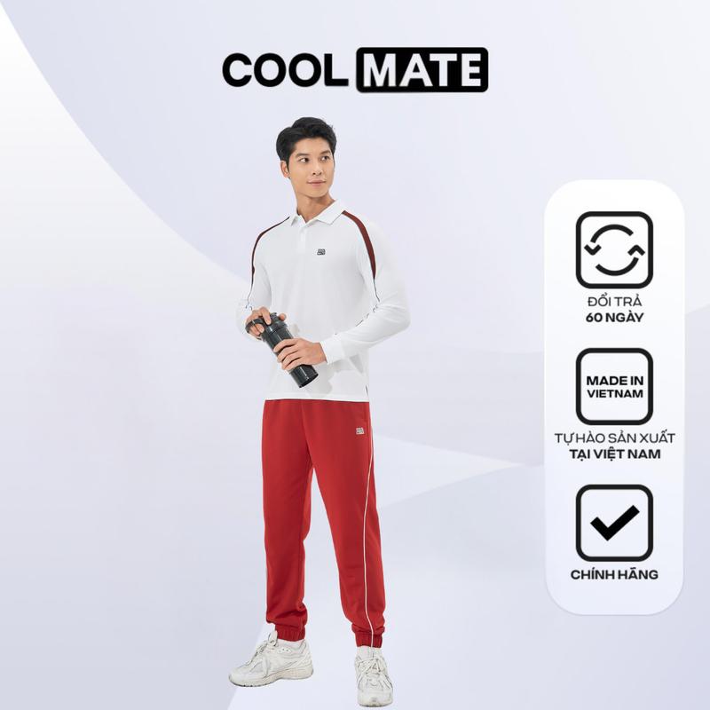 BST TEAMWEAR TẶNG 03 Đôi tất Set bộ thể thao Áo Polo dài tay Flexline active và Quần Jogger thể thao Lightweight Flexline Active - FW25 - Coolmate