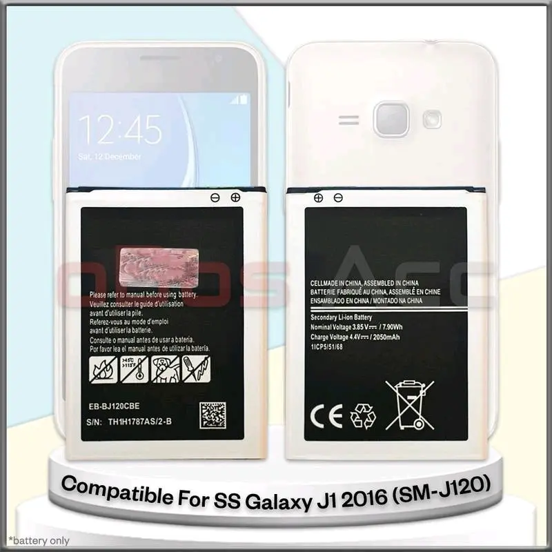 Baterai SS GALAXY J1 2016 SM-J120 EB-BJ120CBE Battery Batre Batrai HP 0
