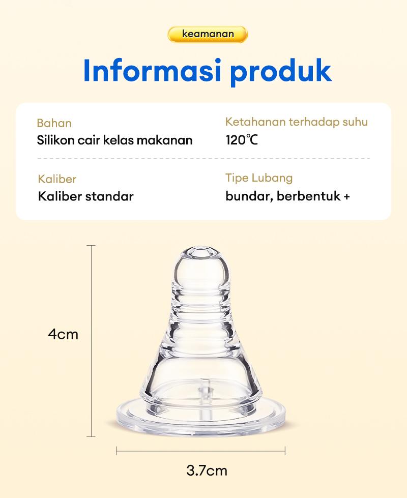 10PCS Dot Bayi Wide Neck 5cm Nipple Silikon Bpa Free Empeng Bayi Peristaltic Plus Lebar Anti Kolik MNZ 10PCS Dot Bayi Wide Neck 5cm Nipple Silikon Bpa Free Empeng Bayi Peristaltic Plus Lebar Anti Kolik MNZ