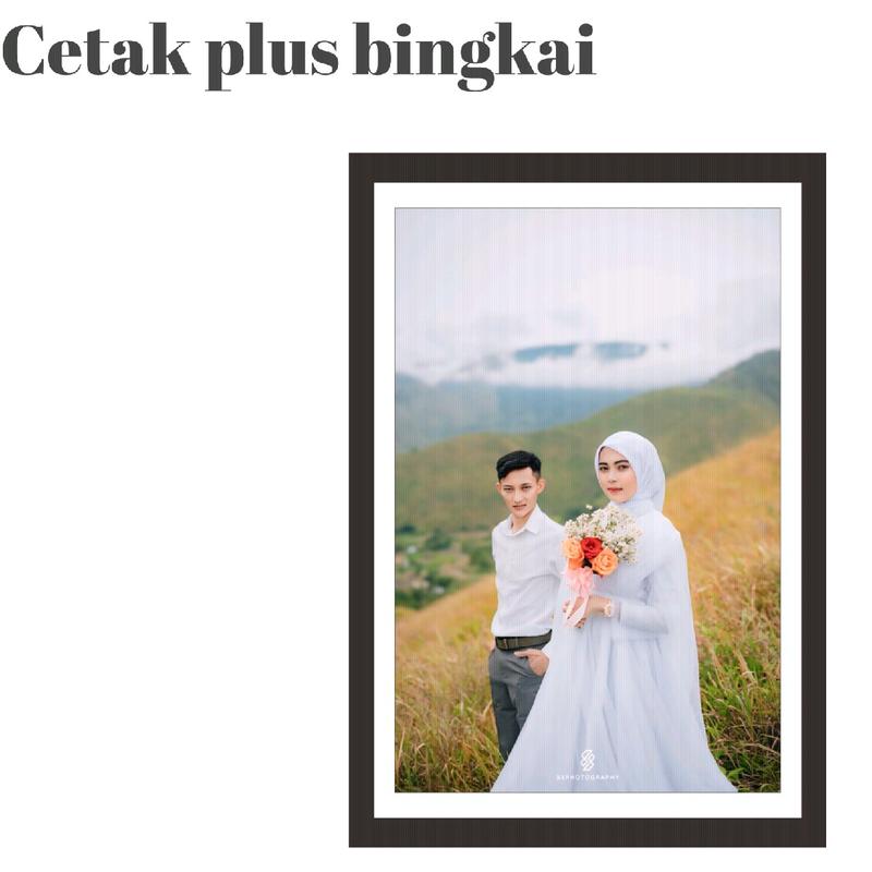 Cetak Foto Plus Bingkai 10R Isi 4 Pcs 1