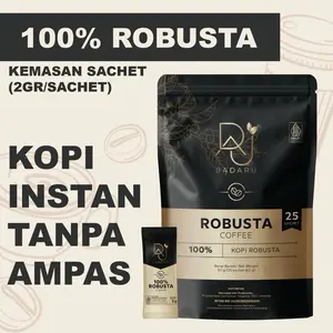 KOPI ROBUSTA KOPI HITAM TANPA AMPAS [KOPI BADARU 100% ROBUSTA] SACHET 2GR / ESPRESSO INSTAN