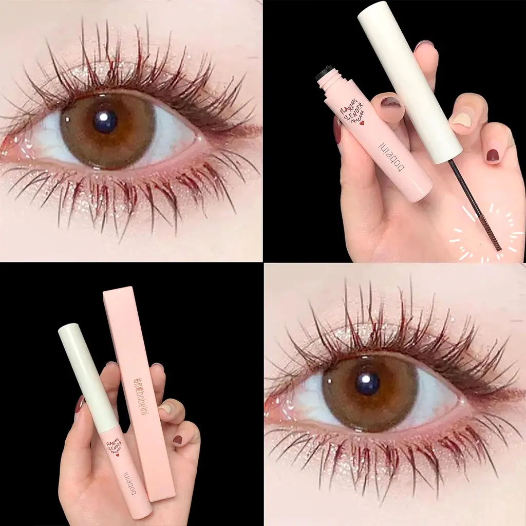 Mascara Không Thấm Nước, Chống Mồ Hôi, Uốn Cong Tự Nhiên, Làm Dài, Lâu Trôi, Trang Điểm Mắt, 2 Màu Có Sẵn
