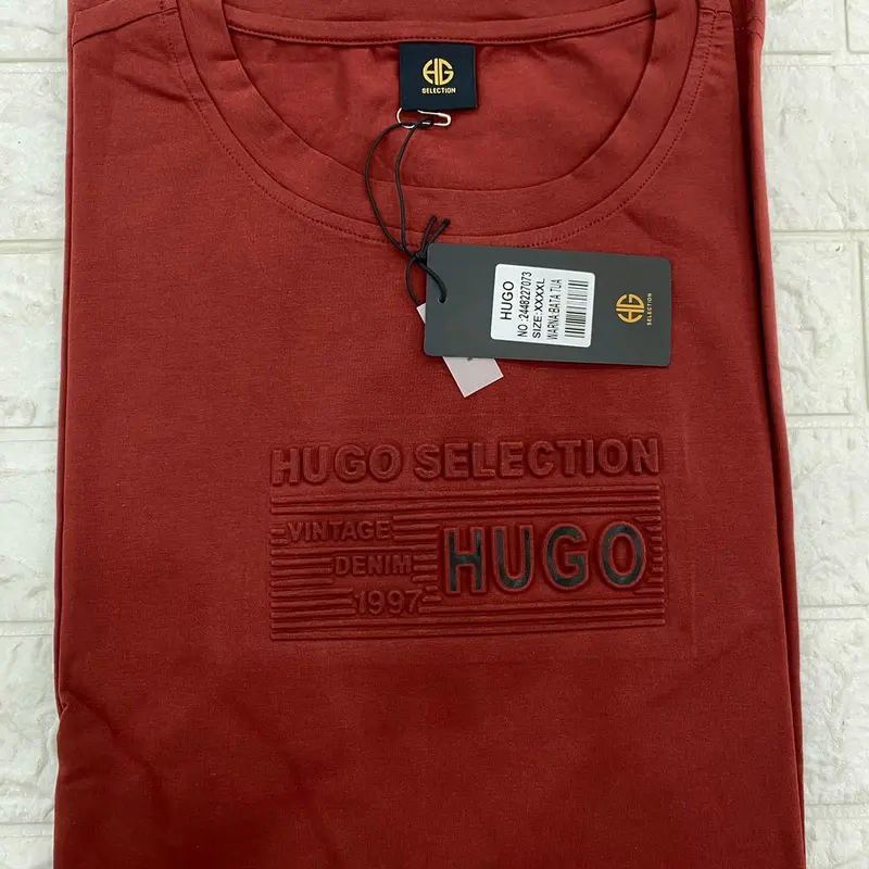 kaos oblong hugo selection ukuran jumbo (2XL 3XL 4XL) / kaos jumbo cowok Nyaman Katun 5