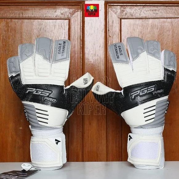 PGS EAGLE TITANIUM 2024 BLACK WHITE SKU : PGS 34 Sarung Tangan Kiper 1