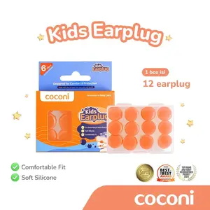 COCONI Baby Kids Earplug | Pelindung Atau Penutup Telinga Anak Silikon Anti Bising Anti Air untuk Tidur Renang Traveling
