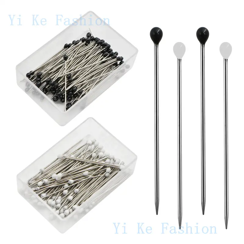 100pc/boxed  Rubber head positioning needle   scarf pin safety pin  hat  Fixed pin brooch