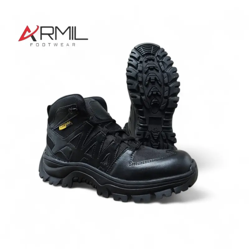 Sepatu Taktis PDL Tactical Boot Pria Anti Slip Hitam Krem Shoes Kerja 3