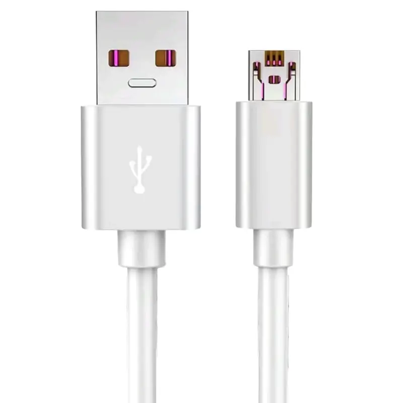 Kabel Data Premium Micro USB Vooc 2A Putih Hitam Pengisian Cepat - Cable Panjang 100 Cm 3