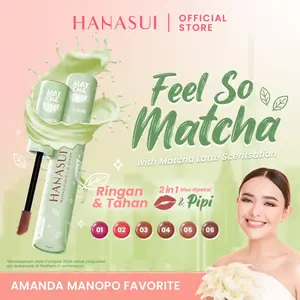 HANASUI Mattedorable Lip Cream | Boba Edition | Matchalatte Edition | Tindorable Lip Stain