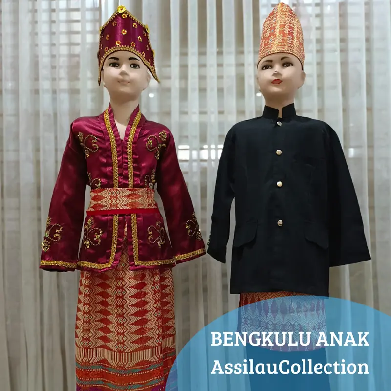 Baju adat Bengkulu anak-anak satuan (Laki/Cewek) Fashion 0