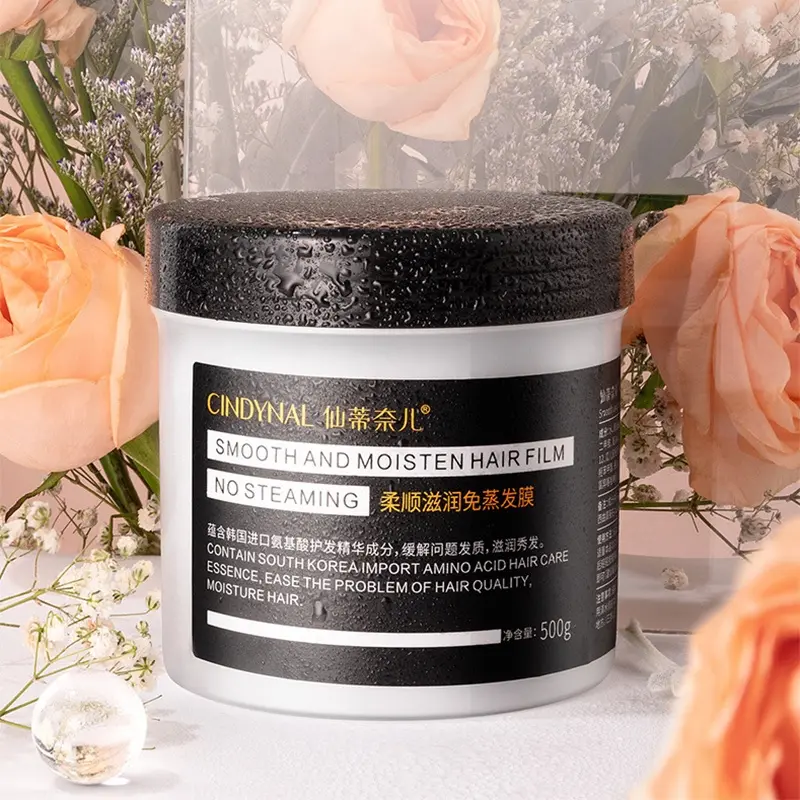 Hair mask Pelurus Rambut Permanen Masker rambut keratin 500g salon perawatan rambut masker rambut keratin Memperbaiki Rambut RusakKering Keriting Sangat Menutrisi Perawatan Rambut Wangi tahan lama 8