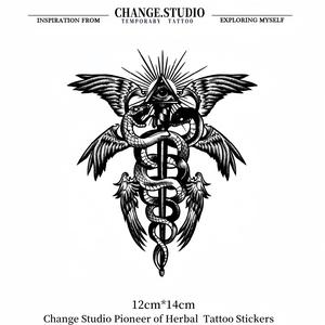 Hình Xăm Tạm Thời, Hình Xăm Thủ Công Kỹ Nữ Hoàng Rắn, Kéo Dài Trong 15 Ngày, Không Thấm Nước, Không Lo Sợ Ma Sát Miếng Dán Hình Xăm