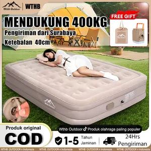 【COD】Outdoor Matras Kasur Pompa Otomatis  Matras Pompa Kasur Tidur Outdoor Portable Tidur Angin Bisa Tahan Inflatable Bed Pompa Tiup Double/Single Air Bed Kasur Udara Rumah/Luar Ruangan Portabel Dapat Dilipat camping COD