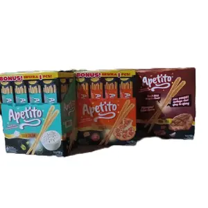 Roma Apetito snack stik - isi 10 pcs × 15 gram varian rasa lezat dan bonus ekstra 1 pcs