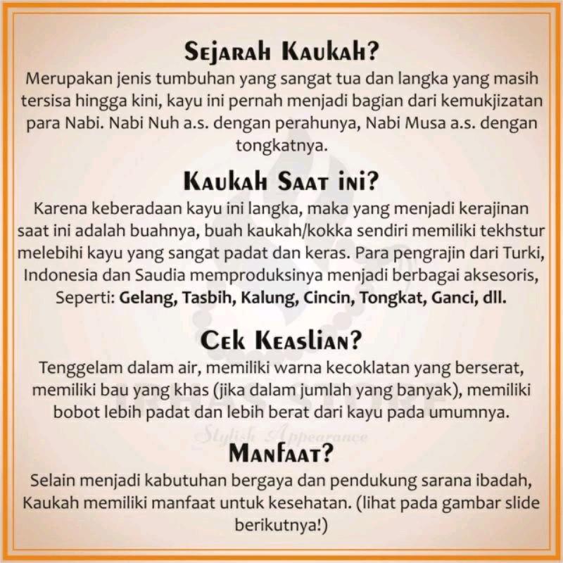 Gelang  Kayu Kokka Asli Model Bulat 12mm untuk Dewasa - Bracelets Aksesoris Elegan wapak gelang kaokah tangan 5