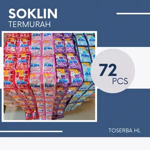 (72PCS) SOKLIN RINSO CAIR JATIM PENCUCI BAJU DAN PELEMBUT PAKAIAN PALING EKONOMIS