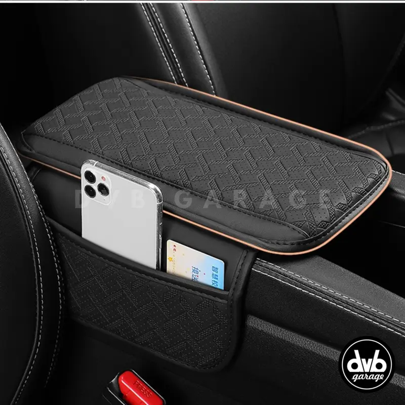 ARMREST COVER KONSOL BOX TENGAH HIGH GRADE LEATHER ARM REST KULIT CONSOLE ORGANIZER 4