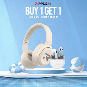 【Super Promo Bundle】 RIPPLE Rippods Headphone + Motion  TWS Bluetooth Headset Earphone