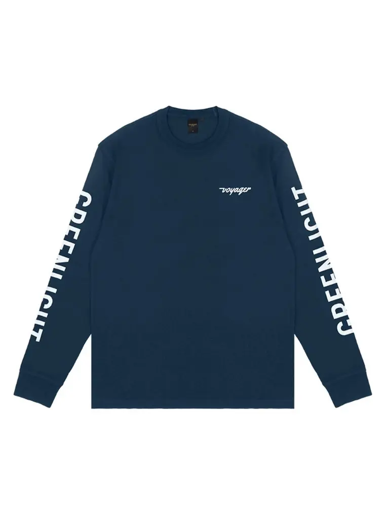 Greenlight Voyager Men's T-Shirt Long Sleeve Regular Fit Cotton Voyager V15112412BR