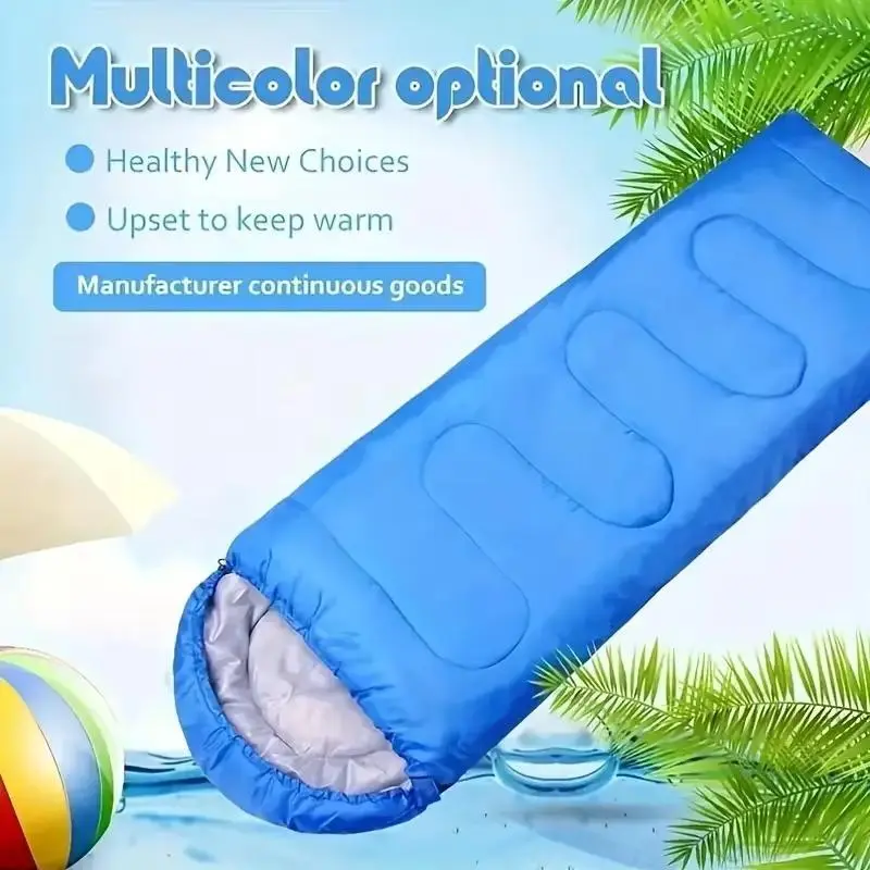Portable Outdoor Sleeping Bag, Lightweight & Warm Sleeping Bag, Comfortable Sleeping Bag for Hiking, Team Travel, Climbing, Off-road, Self-driving 7