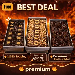 (PREMIUM)Harga GONG 3 Pcs fudgy brownies 20x10 cm NYOKLAT PREMIUM