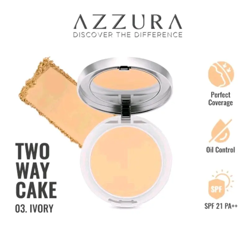 Azzura Two Way Cake Bedak Foundation Tahan Lama 5