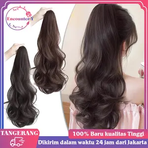 ​​Ponytail Hair Clip Korea Jepit Clip On Mini Curly Ponytail Ekor Kuda Tinggi Wanita