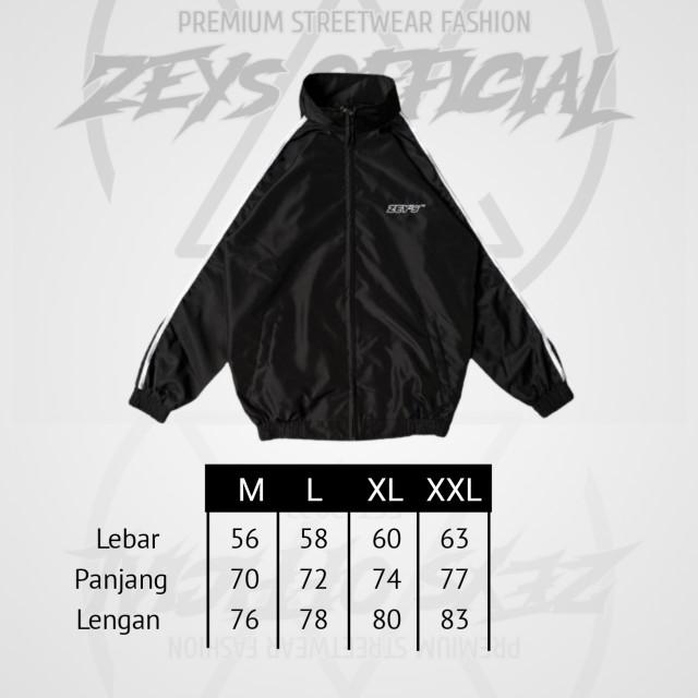 Product Introduction of Tracktop Zeys Variasi Linea Sport dua garis , Jaket Parasut Pria Wanita Stylish Sport Casual warna estetik Sporty Distro Basic Unisex 0