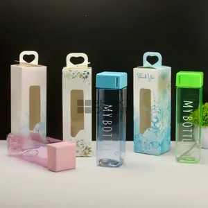 My Bottle Kotak/ Botol Minum Plastik 500 ml Kemasan Box Tenteng Motif Cantik