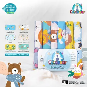 Cocobear Bedong Flanel 4 Ukuran 120x90, 110x90, 90x90 , 70 x 90 / 6 Pcs