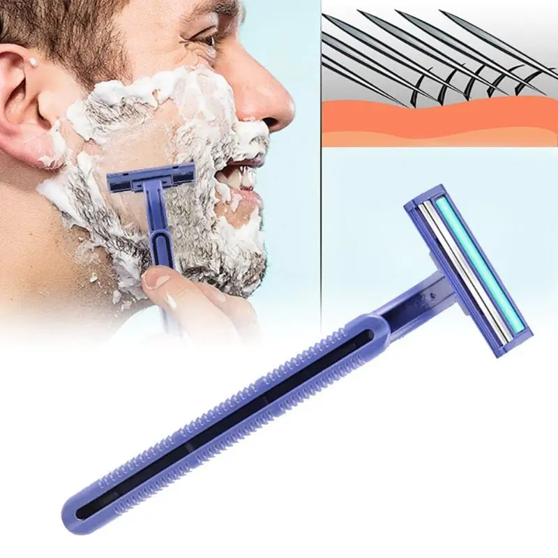 Alat Cukur Kumis dan Jenggot 2 Mata Pisau Cukuran Bulu Kemaluan Ketiak Rambut