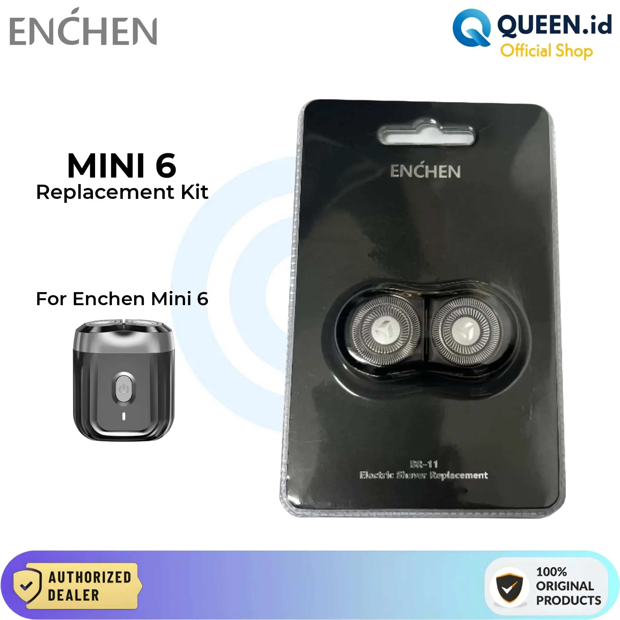 ENCHEN Mini 6 Spare Part Replacement Kepala Pisau Head kit Magnet Accessories BR-11