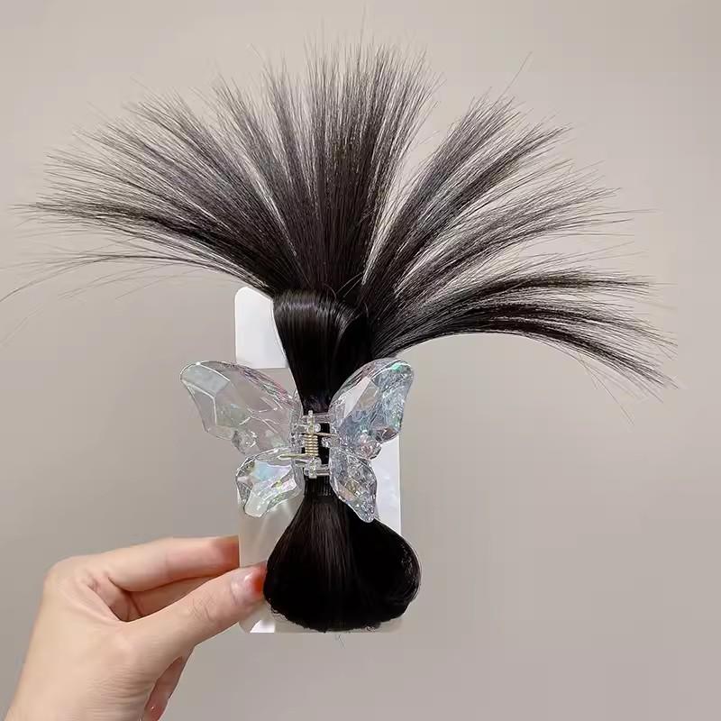 Product Introduction of กรงเล็บผมครึ่งผูก แฟชั่น ผีเสื้อขนนก สไตล์หัวขี้เกียจ ทรงผมปู คลิปหนีบวิกผม คลิปหนีบ วิกผมหางม้าสูง เครื่องประดับผม 17