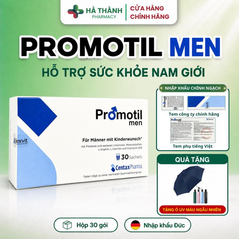 Promotil Men Hỗ Trợ Sức Khỏe Cho Nam Giới (Hộp 30 gói) Nhập Khẩu Đức