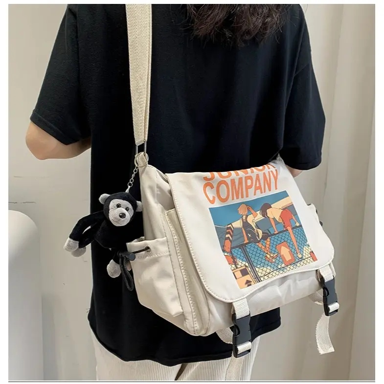 Kapuas - Tas Selempang Sekolah Kuliah Korea Unisex Stylish Junior Company C 1212