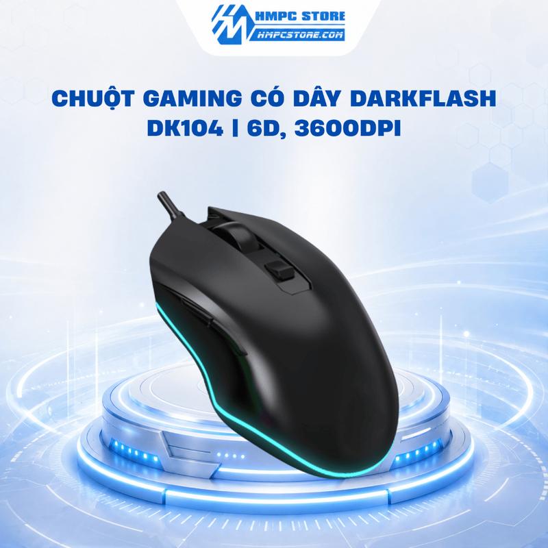 Chuột gaming có dây DARKFLASH DK104 | 6D, 3600DPI, BH 1 năm