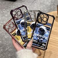 Gambar YWSBFID Casing Hp Untuk Samsung A23 4G A23 5G Case pola Fashion astronaut kasing Kemewahan tinggi Kasus keras ponsel transparan berlapis anti jatuh empat sudut baru Casing - Gaya1, Samsung A23 4G dari YWSBFID MALL Kab. Tangerang 5 Tokopedia