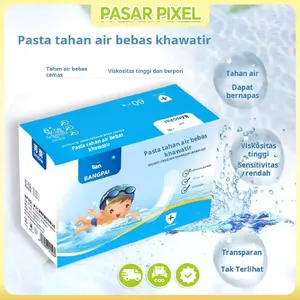 Plester tahan air transparan isi 60 pcs