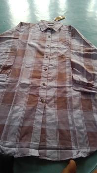 Product Review of Shaina Tunik Kemeja Atasan Wanita Dewasa Casual Motif Stripe Salur Garis Katun Yandet Nyaman Kancing Muslim Panjang Santai Kancing Muslim Lembut from E**8 2