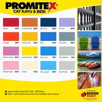 Gambar (0.8 KG) Cat Kayu dan Besi (Sintetis) Ekonomis PROMITEX Synthetic Enamel Paint Interior dan Exterior Mengkilap - 821 Putih dari Boxer Paint Official Store Kab. Sidoarjo 3 Tokopedia
