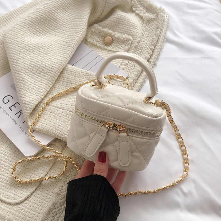 Ghaya - Tas Femme / Tas Selempang Mini / Tas Selempang Bordir / Tas Rantai / Tas Santai / Kulit PU Anyaman