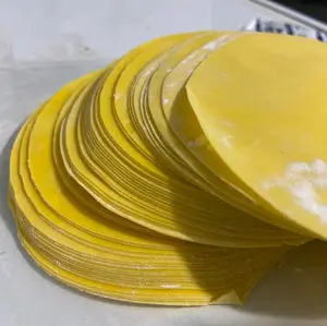 kulit dimsum warna kuning ukuran 6-10 cm isi 50 lembar