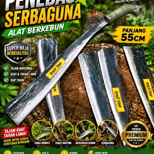 Alat Berkebun Serbaguna Super Baja Berkualitas Panjang 55cm Tajam Kuat Tahan Lama